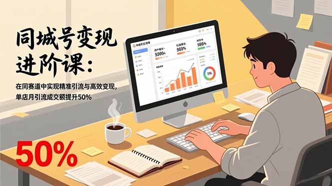 同城号变现进阶课：在同城赛道中实现精准引流与高效变现，单店月引流成交额提升50%-百货大全