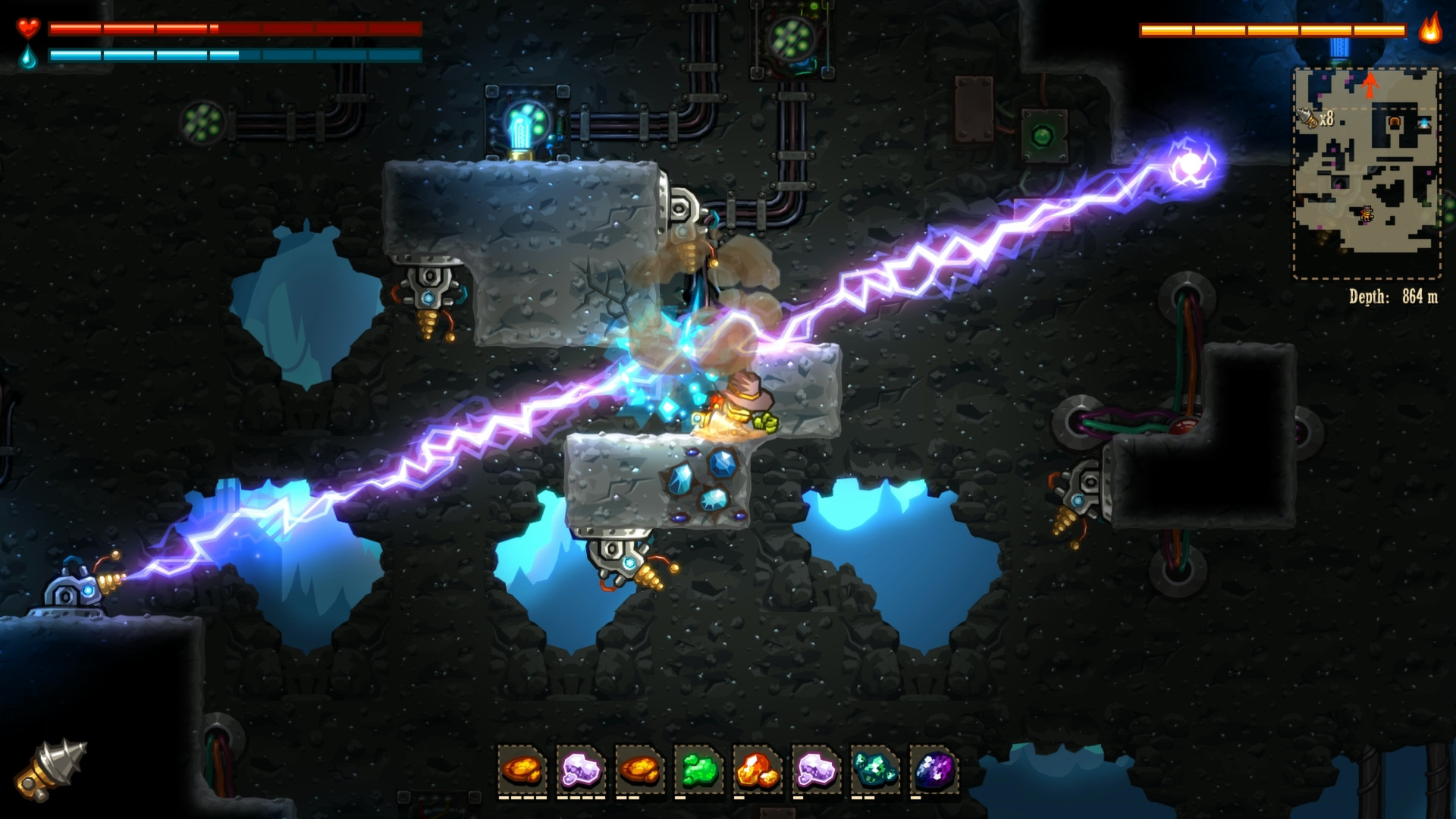 《蒸汽世界：挖掘 SteamWorld Dig》Switch英文版NSP下载 – 含1.12.0补丁-百货大全
