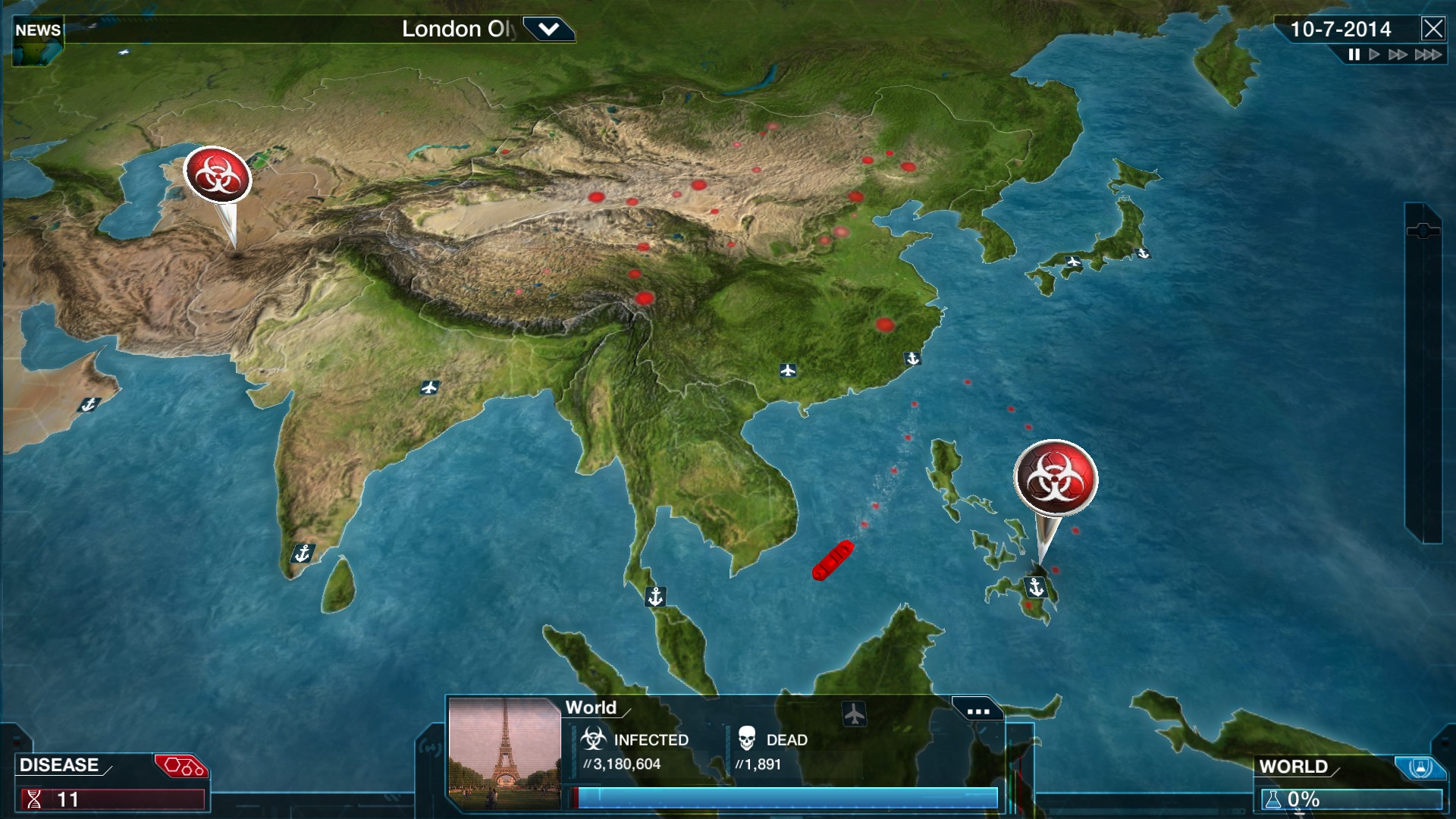 PC游戏《瘟疫公司：物竞天择/瘟疫公司：进化/Plague Inc: Evolved》中文+Build.21244809下载-百货大全