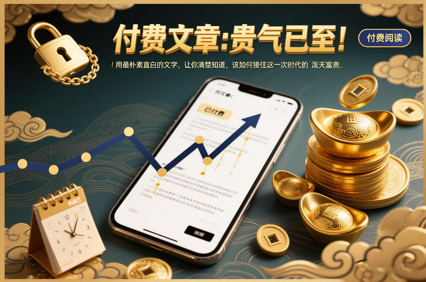 付费文章：贵气已至！用最朴素直白的文字，让你清楚知道，该如何接住这一次时代的泼天富贵-百货大全