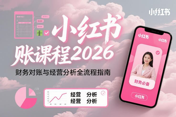 小红书对账课程2026，财务对账与经营分析全流程指南-百货大全