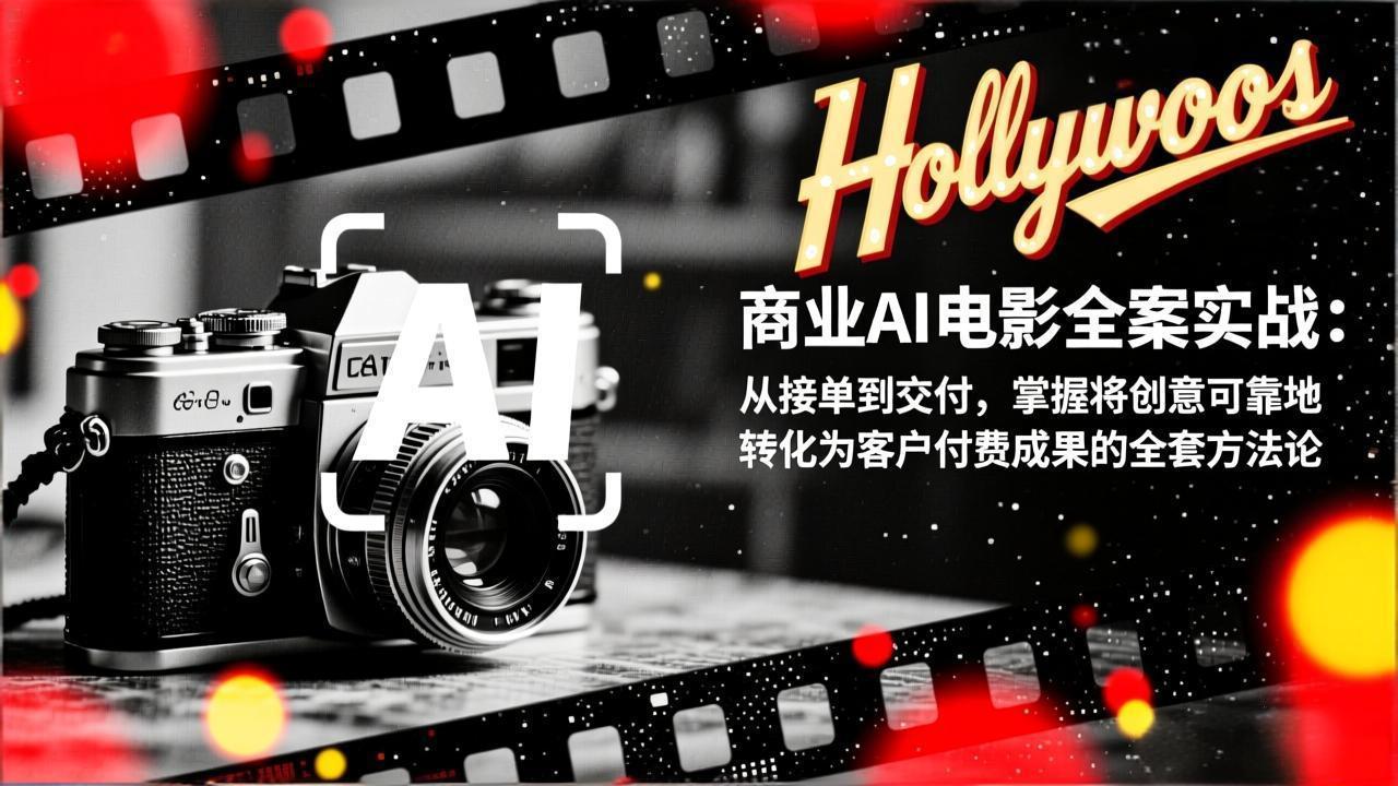 商业AI电影全案实战：从接单到交付，掌握将创意可靠地转化为客户付费成果的全套方法论-百货大全
