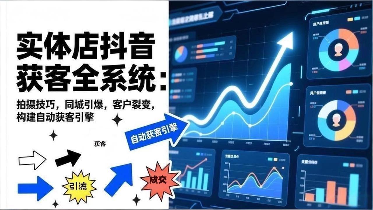 2026实体店抖音获客全系统：拍摄技巧，同城引爆，客户裂变，构建自动获客引擎-百货大全