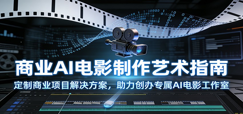 商业AI电影制作艺术指南：定制商业项目解决方案，助力创办专属AI电影工作室-百货大全
