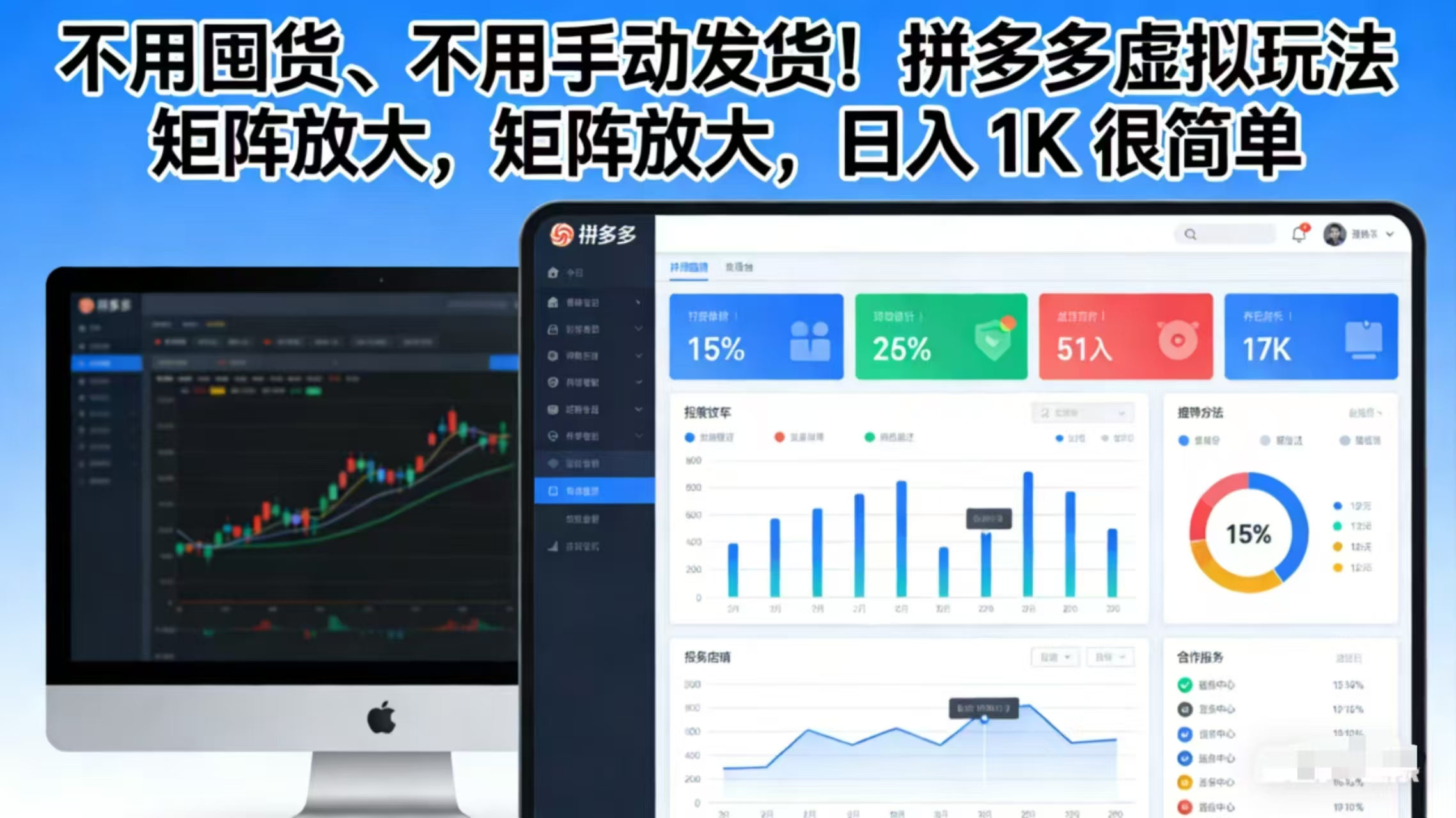 不用囤货、不用手动发货！拼多多虚拟玩法，矩阵放大，日入 1K 很简单-百货大全