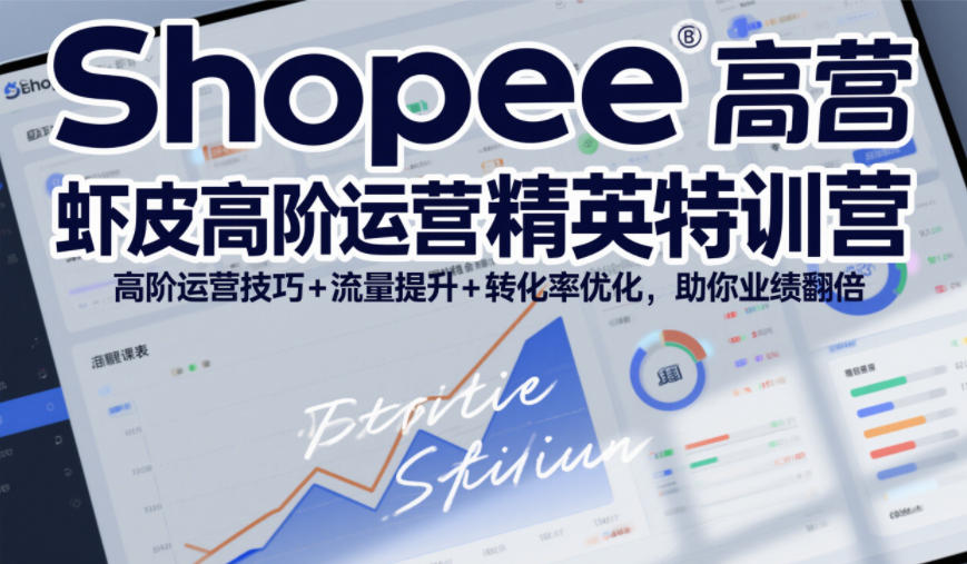 Shopee虾皮高阶运营精英特训营，高阶运营技巧+流量提升+转化率优化，助你业绩翻倍-百货大全