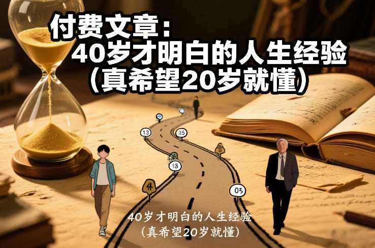 付费文章：40岁才明白的人生经验(真希望20岁就懂)-百货大全