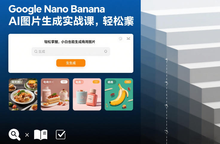 Google Nano Banana AI图片生成实战课，轻松掌握，小白也能生成商用图片-百货大全