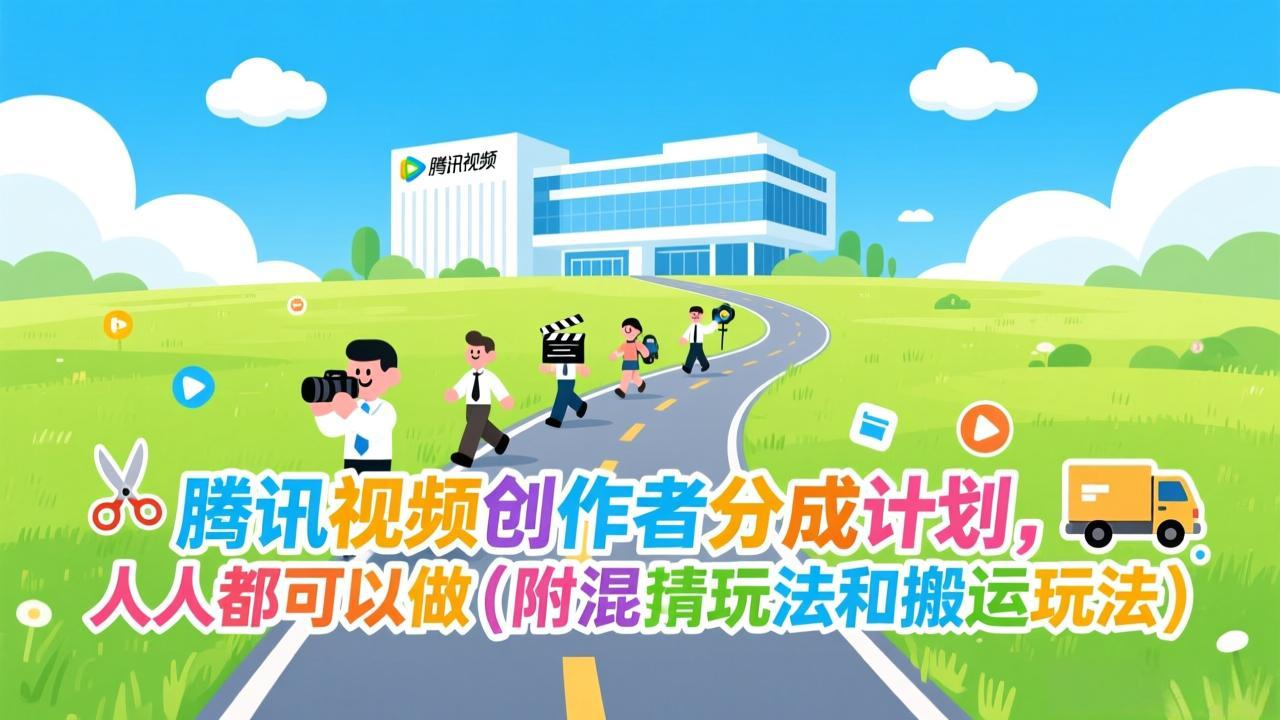 腾讯视频创作者分成计划，人人都可以做(附混剪玩法和搬运玩法-百货大全