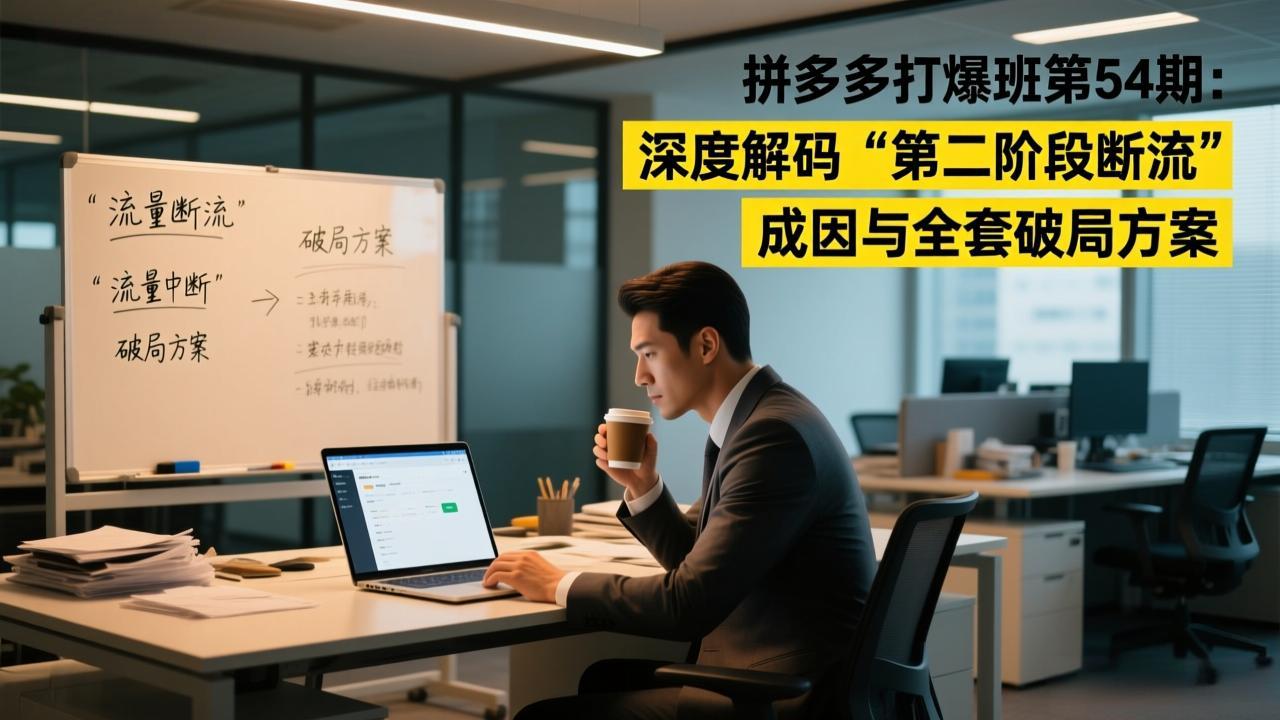 拼多多打爆班第54期：深度解码“第二阶段断流”成因与全套破局方案-百货大全