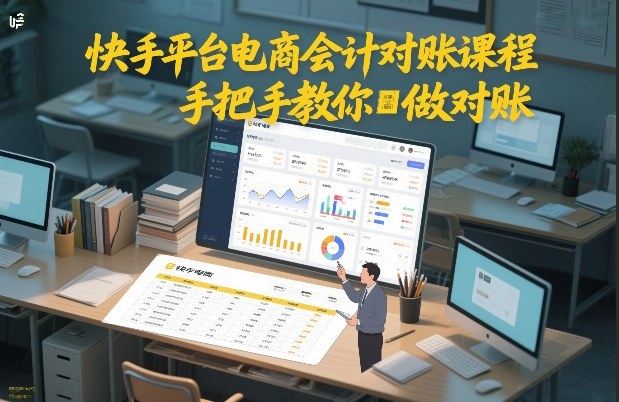 快手平台电商会计对账课程，手把手教你做对账-百货大全