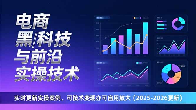 电商黑科技与前沿实操技术：实时更新实操案例，可技术变现亦可自用放大(2026更新-百货大全