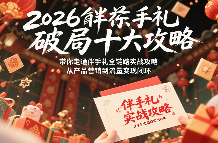 2026伴手礼破局十大攻略，带你走通伴手礼全链路实战攻略，从产品营销到流量变现闭环-百货大全
