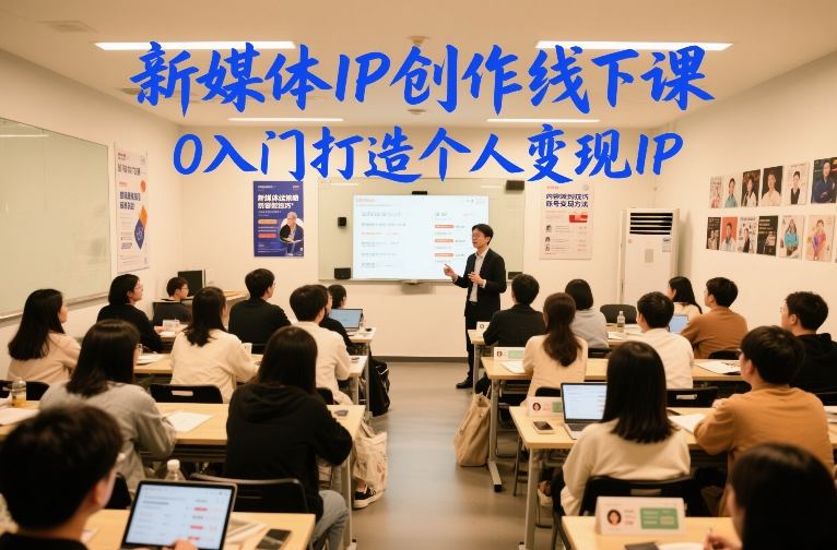 新媒体IP创作线下课，0入门打造个人变现IP-百货大全