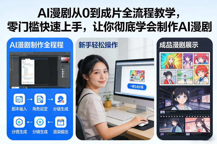AI漫剧从0到成片全流程教学，零门槛快速上手，让你彻底学会制作AI漫剧【保姆级教程】-百货大全