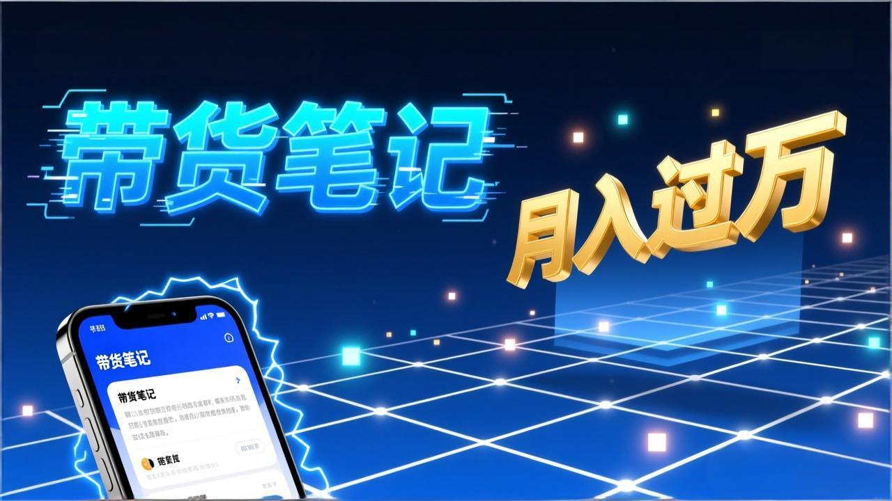 小红书爆款笔记带货实战：拆解封面标题正文全要素，手把手教你单篇笔记带货月入过万-百货大全