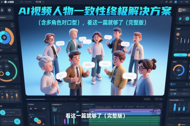 AI视频人物一致性终极解决方案(含多角色对口型)，看这一篇就够了(完整版)-百货大全