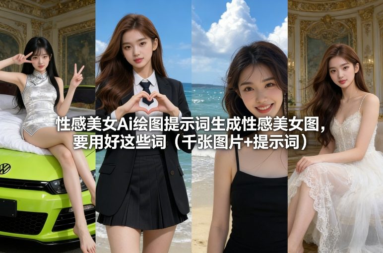 性感美女Ai绘图提示词生成性感美女图，要用好这些词(千张图片+提示词)-百货大全