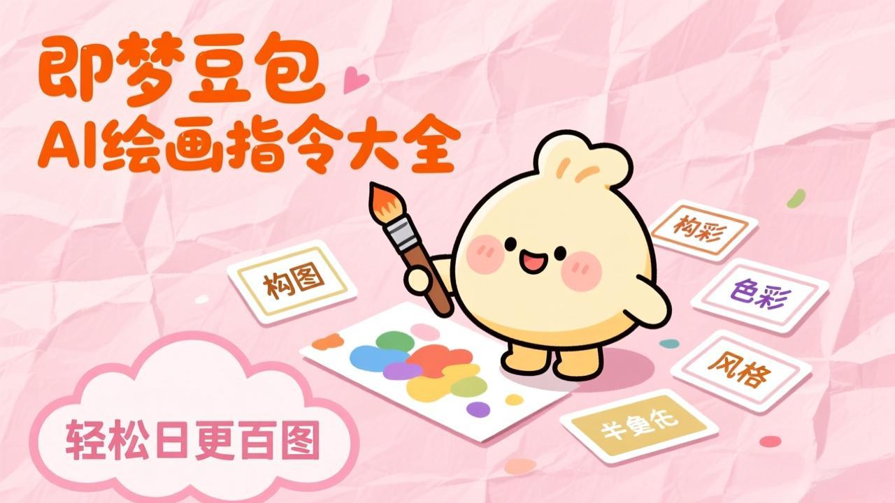 即梦豆包AI绘画指令大全：海量关键词库一键复制，出图效率提升10倍，轻松日更百图-百货大全