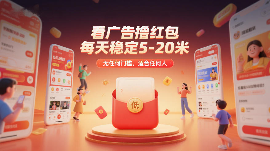 看广告撸红包，每天稳定5-20米，无任何门槛，适合任何人-百货大全