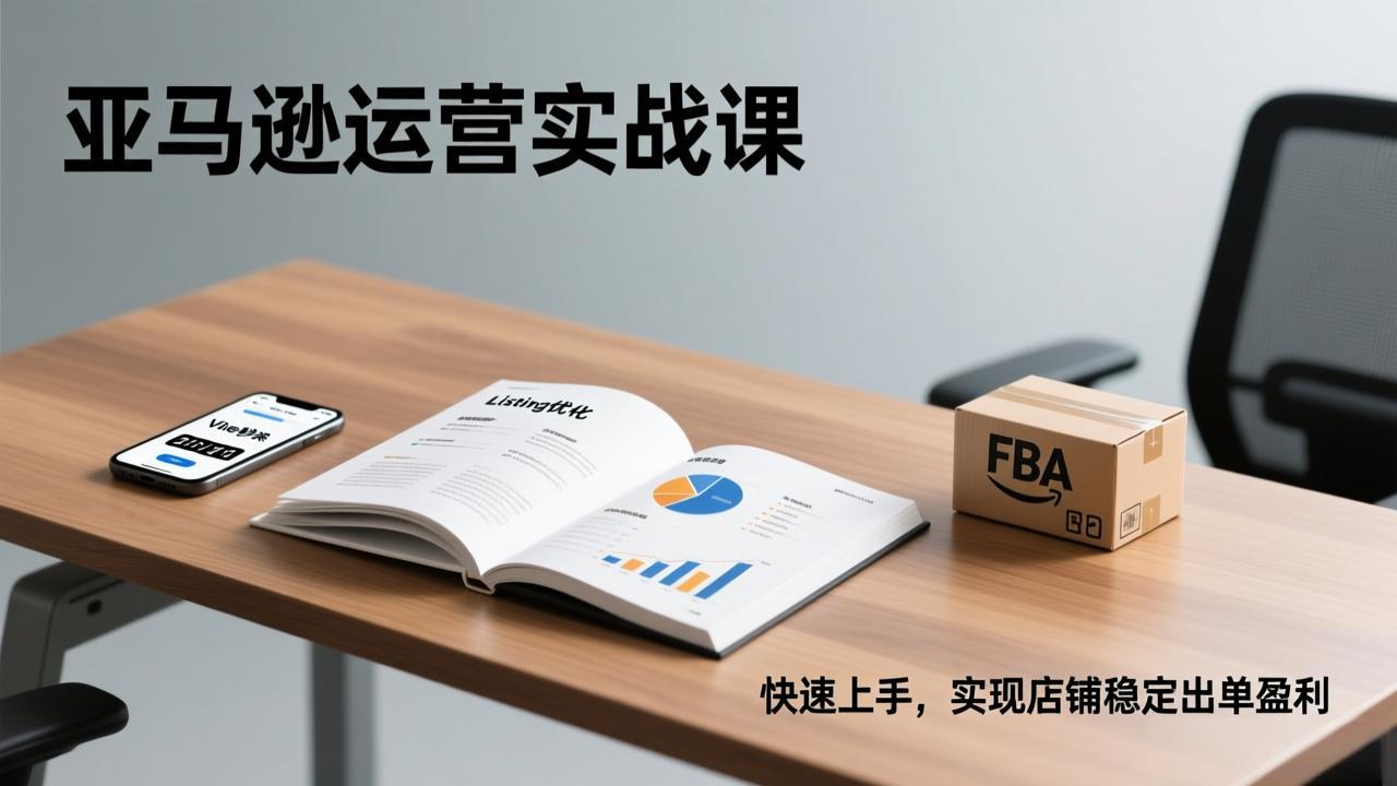 亚马逊运营实战课，Listing优化、Vine秒杀、FBA发货，快速上手，实现店铺稳定出单盈利-百货大全