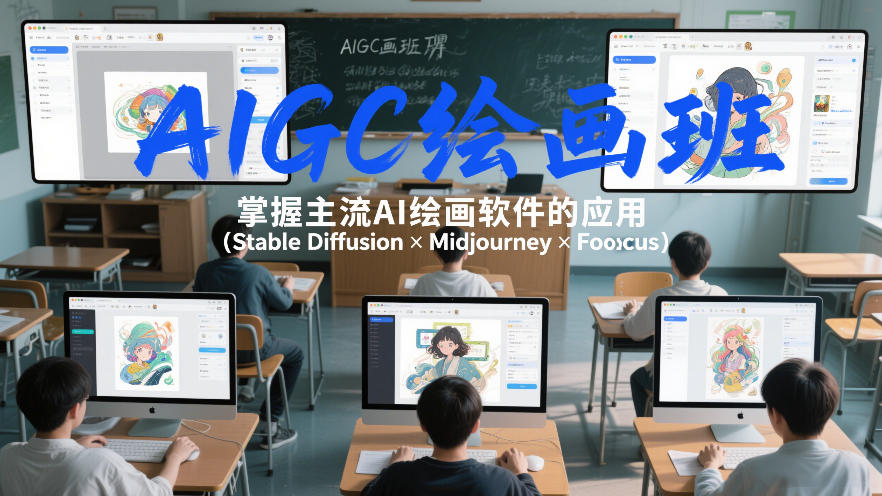 AIGC绘画班，掌握主流Ai绘画软件的应用(Stable Diffusion x Midjourney x Fooocus)-百货大全
