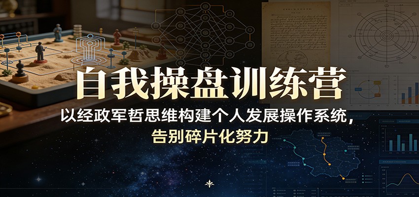 自我操盘训练营：以经政军哲思维构建个人发展操作系统，告别碎片化努力-百货大全