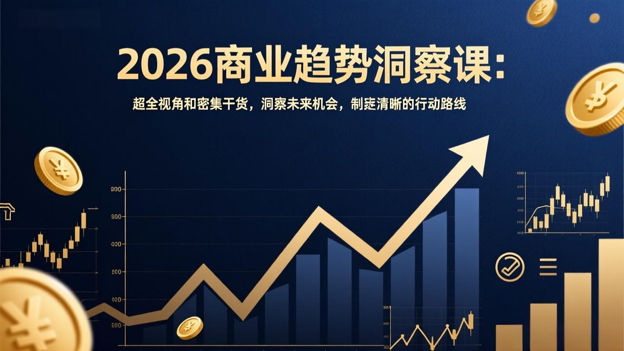 2026商业趋势洞察课：超全视角和密集干货，洞察未来机会，制定清晰的行动路线-百货大全