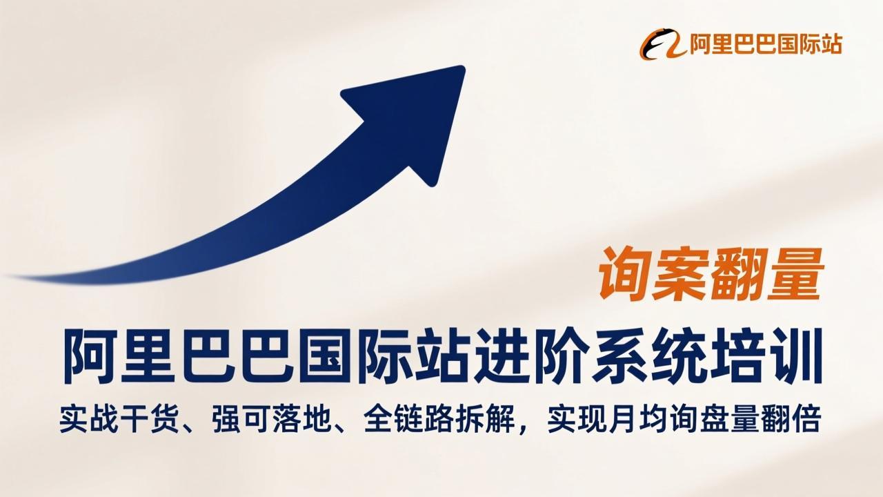 阿里巴巴国际站进阶系统培训，实战干货、强可落地、全链路拆解，实现月均询盘量翻倍-百货大全