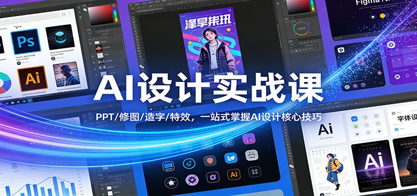 AI设计实战课：PPT/修图/造字/特效，一站式掌握AI设计核心技巧-百货大全
