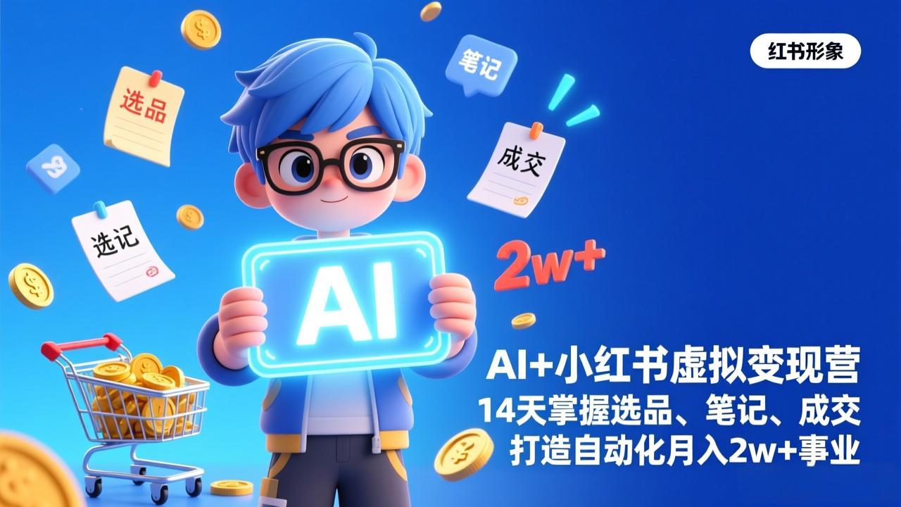 AI+小红书虚拟变现营(完结-百货大全