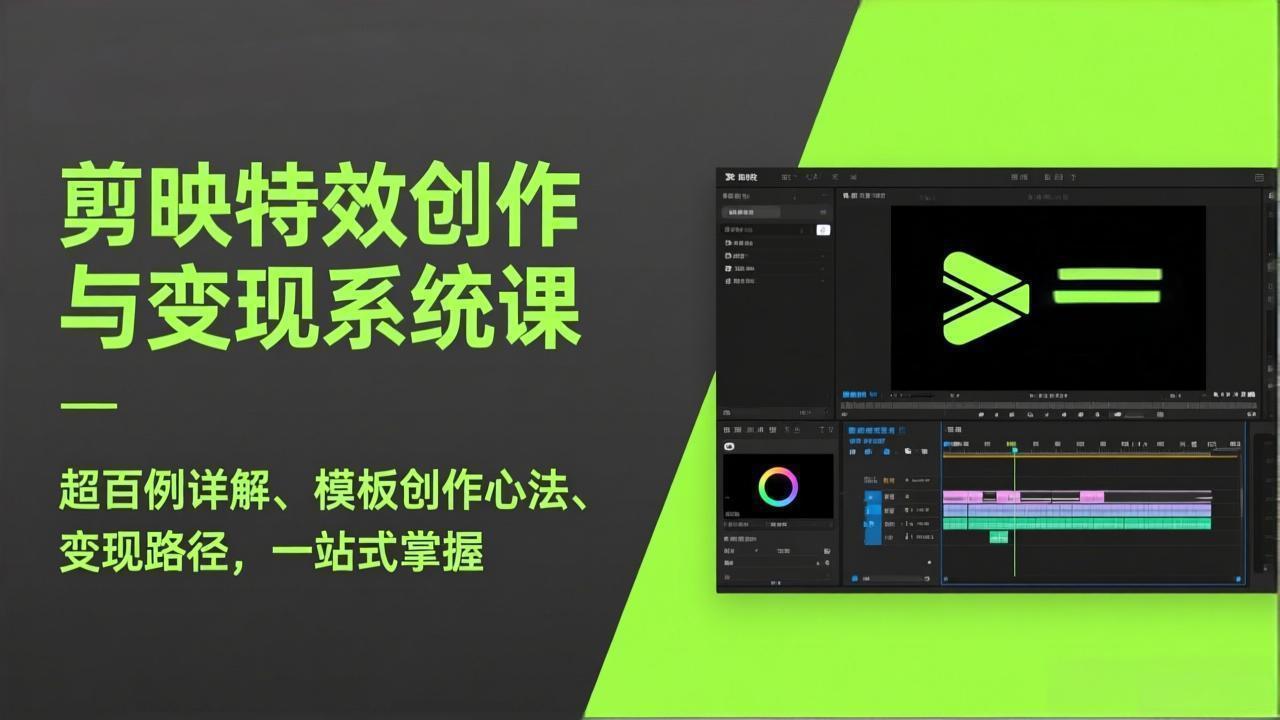 剪映特效创作与变现系统课，超百例详解、模板创作心法、变现路径，一站式掌握-百货大全
