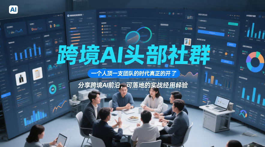 跨境AI头部社群，一个人顶一支团队的时代真正的开始了，分享跨境AI前沿，可落地的实战经验(更新)-百货大全