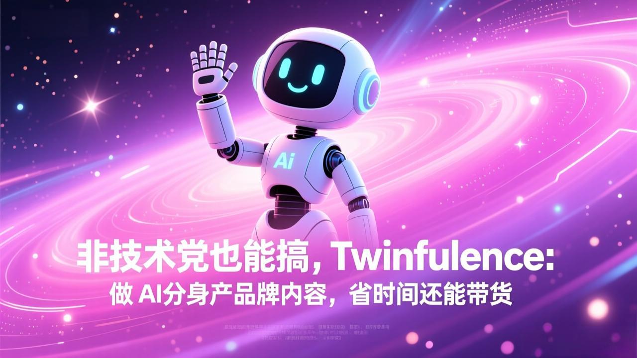 非技术党也能搞!Twinfluence:做 AI 分身产品牌内容,省时间还能带货-百货大全