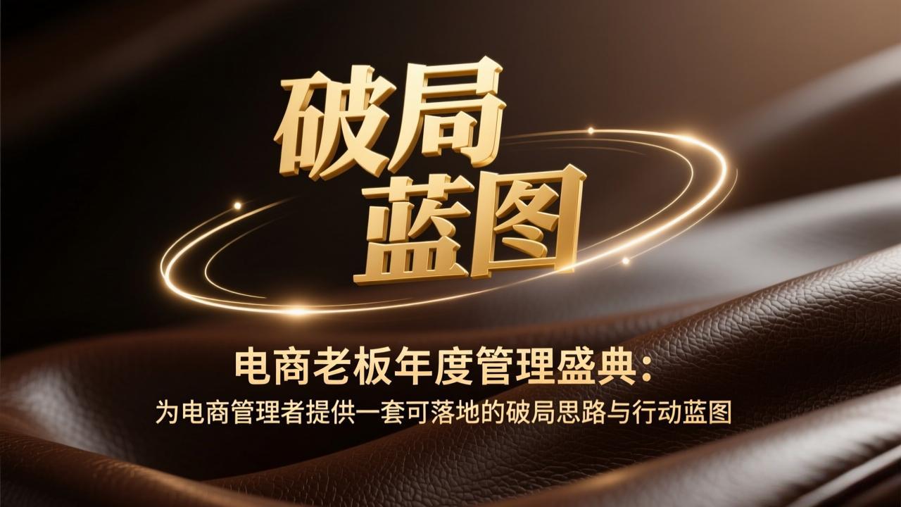 电商老板年度管理盛典：为电商管理者提供一套可落地的破局思路与行动蓝图-百货大全