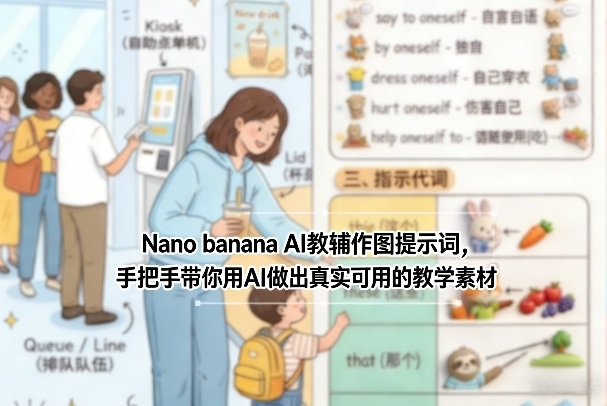 Nano banana AI教辅作图提示词，手把手带你用AI做出真实可用的教学素材-百货大全