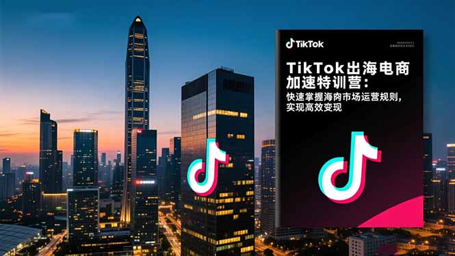 TikTok出海电商加速特训营-更新：快速掌握海外市场运营规则，实现高效变现-百货大全