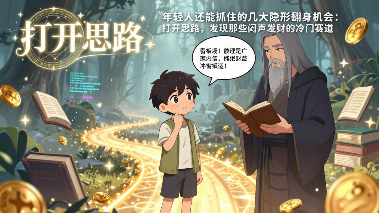 付费文1+2：年轻人还能抓住的几大隐形翻身机会：打开思路，发现那些闷声发财的冷门赛道-百货大全