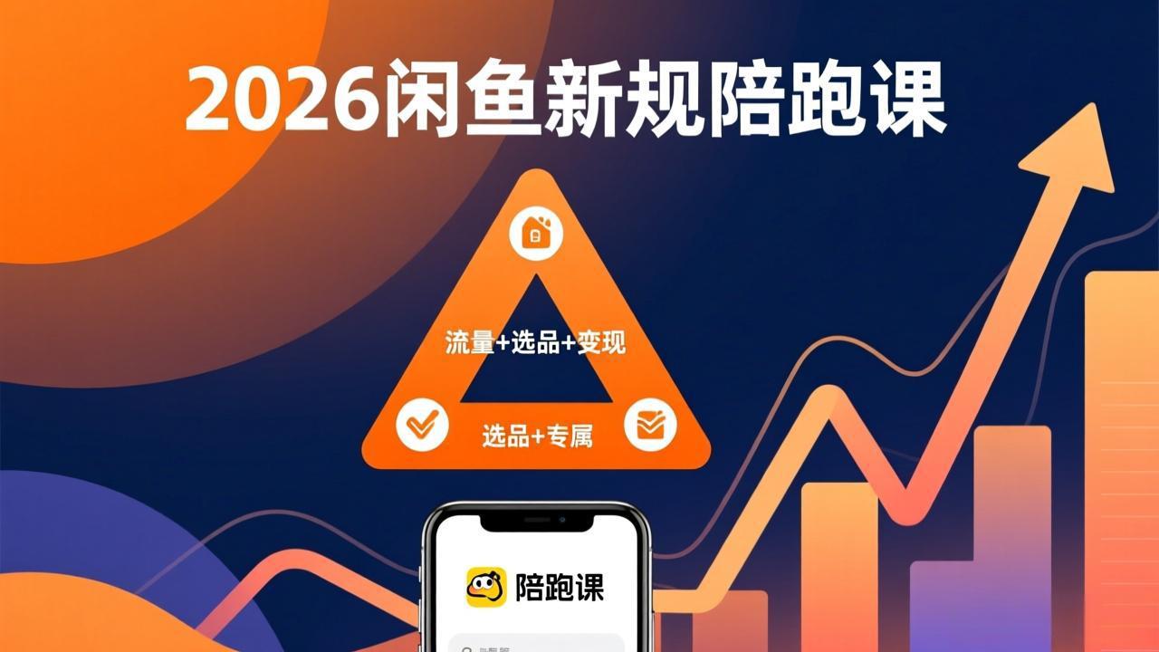 2026闲鱼高阶陪跑课全新上线，带你吃透新规玩转选品流量，从零搭建稳定变现盈利体系-百货大全