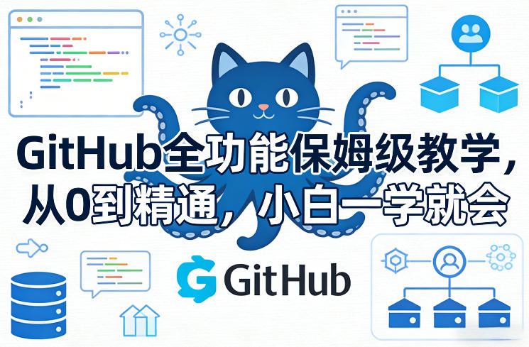 GitHub全功能保姆级教学，从0到精通，小白一学就会-百货大全