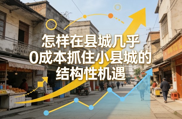 付费文章：怎样在县城几乎0成本抓住小县城的结构性机遇-百货大全