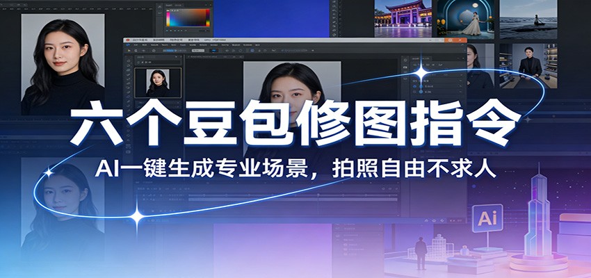 六个豆包修图指令：AI 一键生成专业场景，拍照自由不求人-百货大全