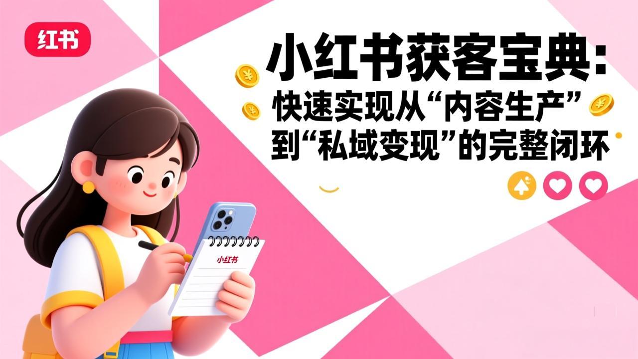 小红书获客宝典：快速实现从“内容生产”到“私域变现”的完整闭环-百货大全