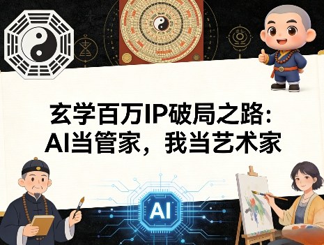 玄学百万IP破局之路：AI当管家，我当艺术家-百货大全
