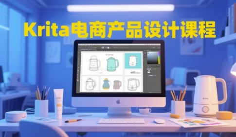 Krita电商产品设计课程，掌握从工具使用到创意落地的全链路设计能力-百货大全
