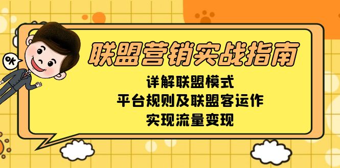 联盟营销实战指南，详解联盟模式、平台规则及联盟客运作，实现流量变现-百货大全