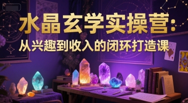 水晶玄学实操营：从兴趣到收入的闭环打造课-百货大全