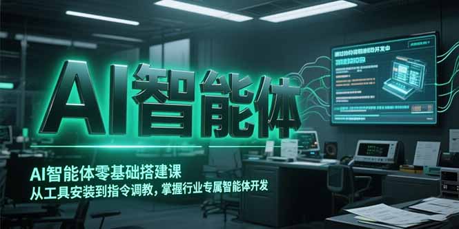 AI智能体零基础搭建课，从工具安装到指令调教，掌握行业专属智能体开发…-百货大全