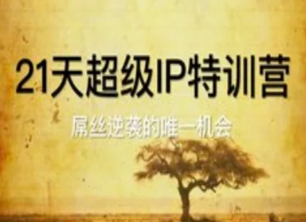 21天超级IP特训营，屌丝逆袭的唯一机会-百货大全