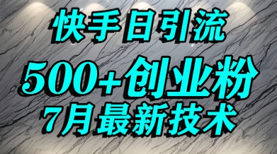 创业粉怎么打？快手精准引流创业粉，宝妈群体日进500+精准流量-百货大全